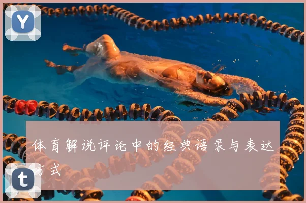体育解说评论中的经典语录与表达方式